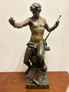 Bronze statue by E. PICAULT, 19th century